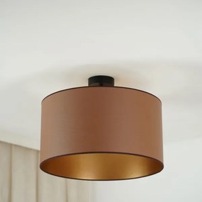 Brilagi - Plafonieră OREGON ROLLER VEGE 1xE27/15W/230V, Ø 45 cm maro