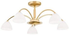 Lustra aplicata 5 brate elegant design modern OPALDESIGN, auriu mat