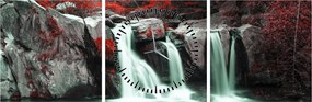 Tablou - Cascade (cu ceas) (90x30 cm)