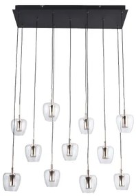Zuma Line MD2291-11B-3BGT - Lustră LED suspendată pe cablu NELSON 11xLED/3W/230V neagră