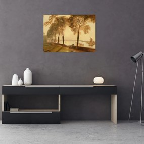 Tablou pe sticlă - Joseph Mallord William Turner, Mortlake Terrace, reproducere (70x50 cm)