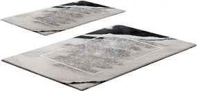 Covorașe de baie grej 2 buc. 60x100 cm CT – Foutastic