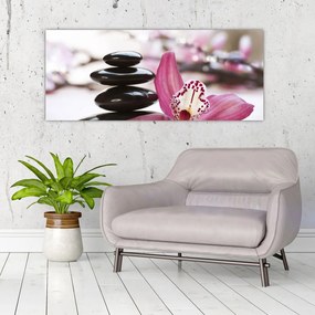 Tablou cupietre pentru masaj și orhidee (120x50 cm), în 40 de alte dimensiuni noi