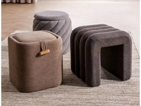 Taburet design gri TICA