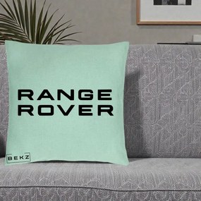 Perna Personalizata cu emblema Range Rover, 40x40 cm, Verde Menta, Husa Detasabila, Perna Inclusa, BEKZ®