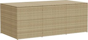 vidaXL Ladă depozitare de grădină, bej combinat, 984 L, poliratan