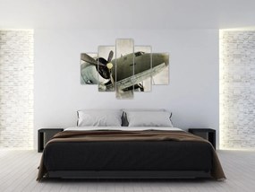 Tablou - Avion vechi cu elice (150x105 cm)