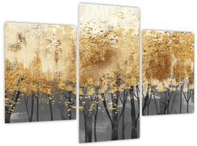 Tablou - Copaci aurii (90x60 cm)