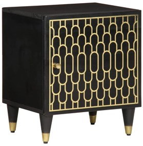 vidaXL Noptieră, 40x33x46 cm, lemn masiv de mango