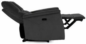 Fotoliu recliner Neptun velvet negru Blu19