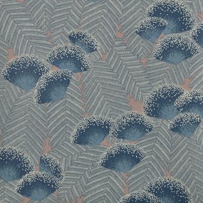 Tapet Clarice, Soft Blue Luxury Art Deco, 1838 Wallcoverings, 5.3mp / rola