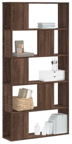 vidaXL Bibliotecă 5 niveluri stejar maro 80,5x23,5x162,5 cm lemn