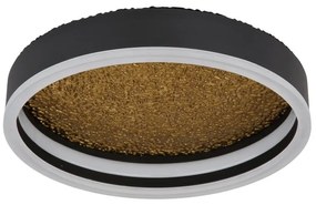 Plafoniera LED design modern Hedi negru, auriu