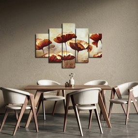 Tablou flori roșii (150x105 cm)
