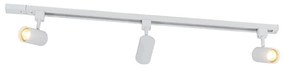 Sistem de iluminat inteligent cu șină albă, monofazat, cu 3 lumini, inclusiv Wifi GU10 - Iconic Jeana
