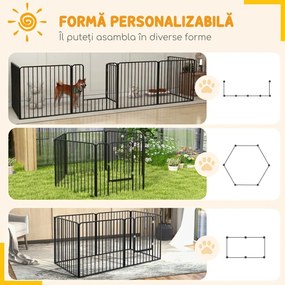 PawHut Tarc de Joaca Rezistent pentru Caini din 6 Panouri pentru Animale de Companie Interior Exterior | Aosom Romania