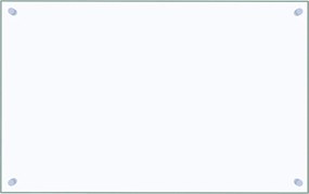 vidaXL Panou antistropi bucătărie transparent 80x50 cm sticlă securiz.