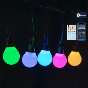 Aigostar - Ghirlandă inteligentă de exterior MESH LED RGBICW, 25x LED, 5 m, IP44 + telecomandă