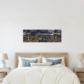 Tablou cu basilică (cu ceas) (90x30 cm)