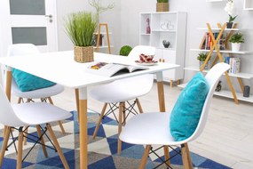 PROMOTIE Masa de dining alba ADRIA 120x80 cm calitatea II