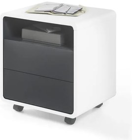 Corp mobil pentru birou TEO, alb/antracit