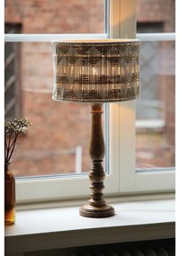 Veioză maro/în culoare naturală cu abajur textil/cu abajur din iută (înălțime 62,5 cm) Ano – Markslöjd