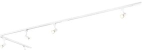 Sistem de șine modern cu 5 spoturi monofazate alb - Jeany