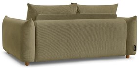 Canapea verde extensibilă 214 cm Ernest – Bobochic Paris