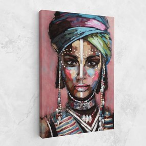 Tablou Canvas, 90x140cm, Dormitor si Living, Femei, Femei africane, Zola