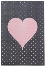 Covor pentru copii roz/gri 80x150 cm Bambi – Ayyildiz Carpets