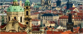 Tablou - Panorama din Praga (120x50 cm)