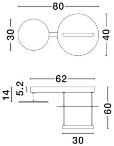 Lustra LED design modern DIONA, 3000K