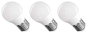 Becuri LED E27, 3 buc. cu lumină albă caldă 4 W – EMOS