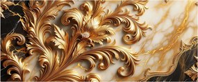Tablou - Marmură cu auriu (120x50 cm)