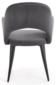 Scaun de bucaterie Rainer, gri/negru