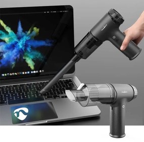 Aspirator reîncărcabil de mână Nedis VCHHR100BK 2 în 1 90W/6000 mAh gri/negru