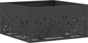 vidaXL Cuptor de foc Negru 60 x 60 x 30 cm Oțel