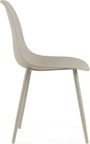 OFERTA Scaun de masă OSAKA din plastic, maro-gri calitatea II