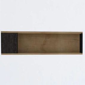 Raft de perete Riva culoare stejar si antracit 100 cm