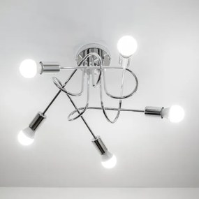 Lustră aplicată OXFORD 5xE27/15W/230V crom lucios