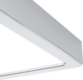 Eglo 901765 - Plafonieră LED pentru baie FUEVA, 7W/230V, 15x15 cm, IP44, crom