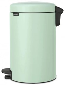Cos de gunoi cu pedala Brabantia NewIcon 1008843, 12 L, Inchidere lina, Baza antiderapanta, Verde deschis