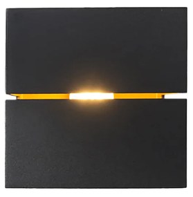 Aplică modernă neagră și aurie 9,7 cm - Transfer Groove