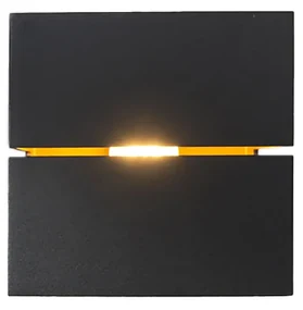 Aplică modernă neagră și aurie 9,7 cm - Transfer Groove