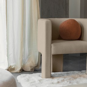Fotoliu design bej MILU