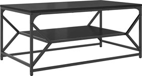 vidaXL Masă de cafea Stejar Negru 90 x 50 x 40 cm