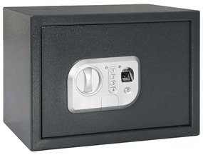 vidaXL Seif digital cu blocare Gri închis 35 x 25 x 25 cm Oțel