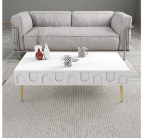 Set mobilier living Lyantela (alb + Auriu). 1107136