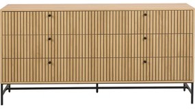 Comodă cu sertare OLIVIA, stejar