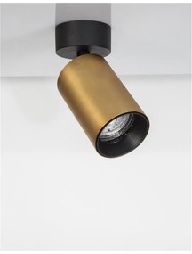 Aplica de perete / tavan design modern Inus negru, auriu satin